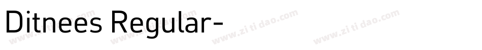 Ditnees Regular字体转换